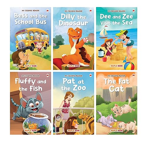 Story Books for Kids - Second Reader (Illustrated) (Set of 6 Books) - Phonic stories -…