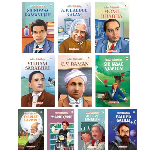 Story Books for Kids (Set of 10 Books) (Illustrated) - World & Indian Scientists - Biog…