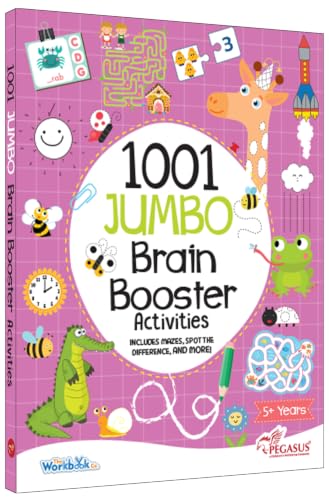 1001 Jumbo Brain Booster Activities for 5 to 8 Years Old Kids|Enhance the Child Mind wi…