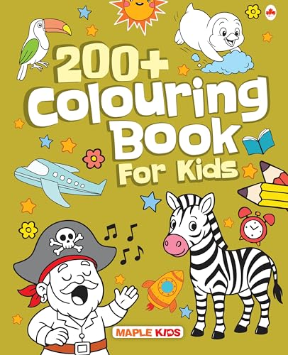 Colouring Book for Kids - 200+ Colouring Activities - Gift to Children for Painting, Dr…