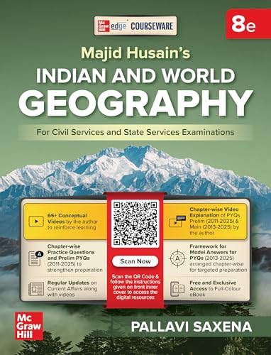 Indian & World Geography, 8e for UPSC 2026-27 by Pallavi Saxena | 65+ Conceptual Videos…