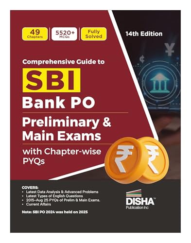 Disha Comprehensive Guide to SBI Bank PO Preliminary & Main Exams with PYQs 14th Editio…