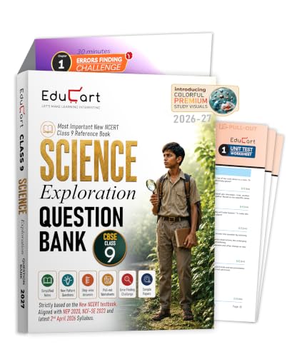 Educart CBSE Class 9 Science Exploration Question Bank 2026–27 | New NCERT Guide and Mo…