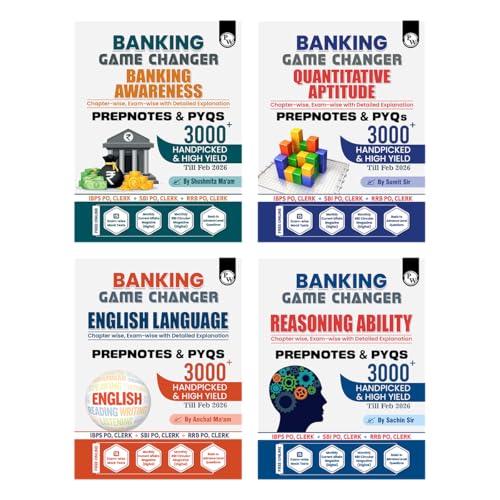 PW Banking Game Changer English Language, Banking Awareness, Reasoning Ability, Quantit…