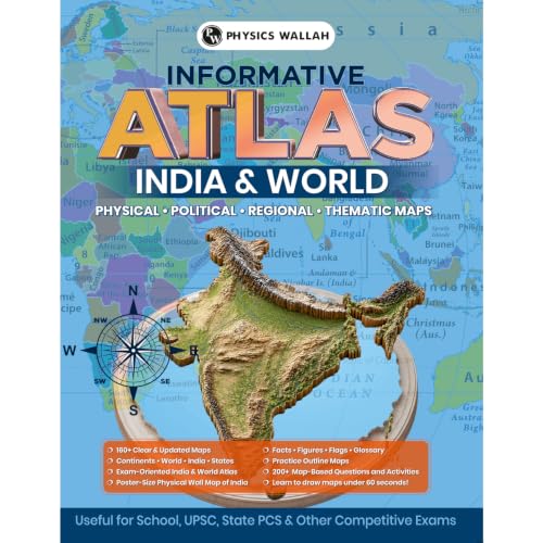 PW Informative Atlas - India & World | Physical, Political, Regional & Thematic Maps |…