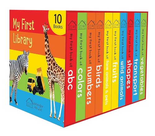 My First Library Boxset For Kids (10 Board Books) | Ages 0–3 Years | Early Learning | G…
