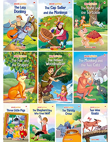 Moral Story Books for Kids (Illustrated) - English Short Stories with Colourful Picture…