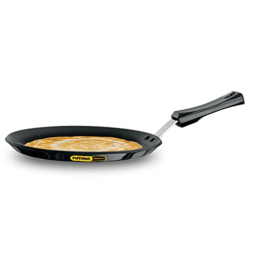 Hawkins Futura 26 cm Flat Tava, Non Stick Tawa with Plastic Handle, Tawa with Rim, Panc…