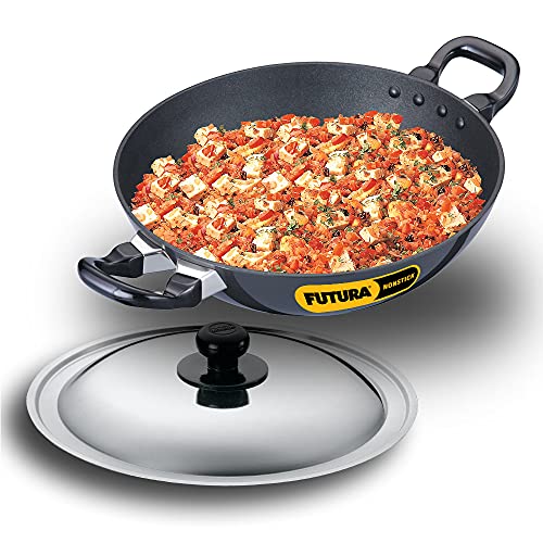 Hawkins Futura 2.5 Litre Deep Fry Pan, Non Stick Kadai with Stainless Steel Lid, Round…