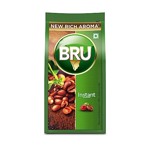 Bru Instant Coffee 200g Poly | Aromatic Coffee from South Indian Plantations | Premium…