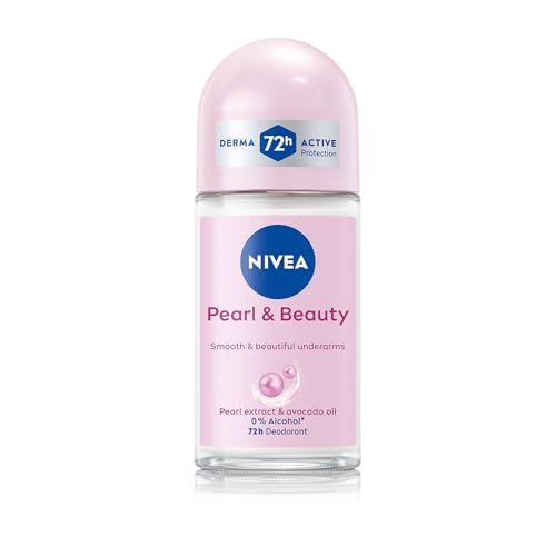 NIVEA Pearl and Beauty 50ml Deo Underarm Roll On | With Pearl Extracts & Avocado Oil |…