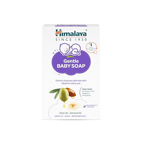 Himalaya Gentle Baby Soap for Newborns | No Post Bath Dryness - 125g | Gentle Cleansing…