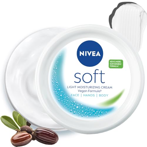 NIVEA Soft Moisturizing Cream, Lightweight Non-Sticky Daily Moisturizer with 72Hr Hydra…