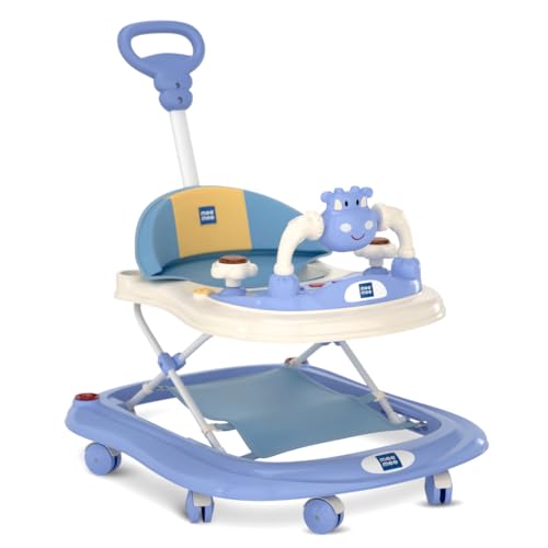 Mee Mee 360° Baby Activity Walker | 3 Level Adjustable Height, Foot Mat, Musical Detach…
