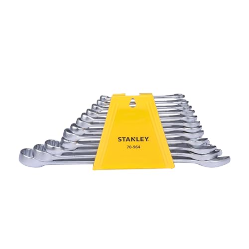 STANLEY 70-964E 12-Piece Combination Spanner Set With Maxi-Drive System, 6mm to 22mm, C…