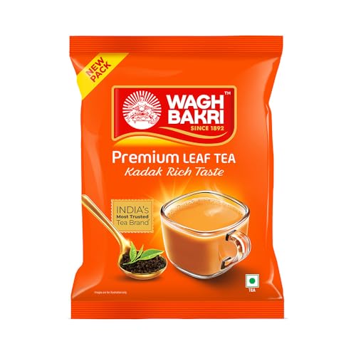 Wagh Bakri Premium Tea | Black | Assam Blend | Kadak Chai | Aromatic Chai Patti | Rich…