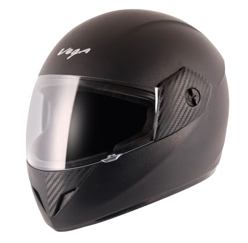 Vega Cliff ISI Certified Lightweight Full Face Gloss Finish Helmet for Men and Women wi…