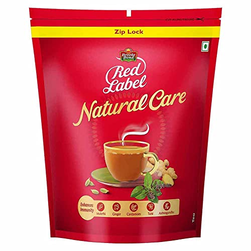 Brooke Bond Red Label, Natural Care Tea with 3X more Immunity, Black, 1kg, Contains Fiv…