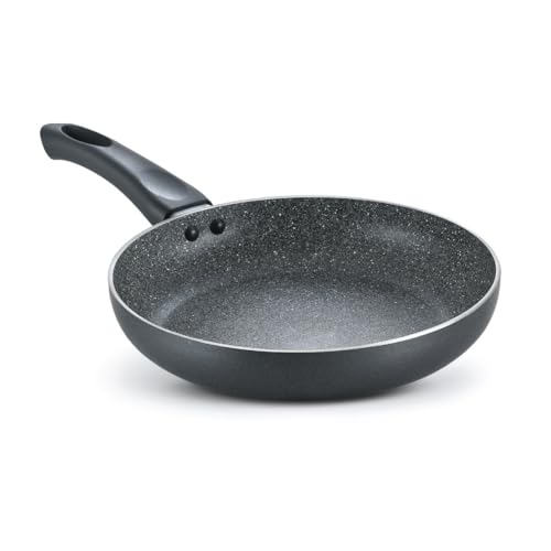 Prestige Non-Stick Omega Deluxe Granite Fry Pan | 24 Centimetre | Black | Induction Bas…