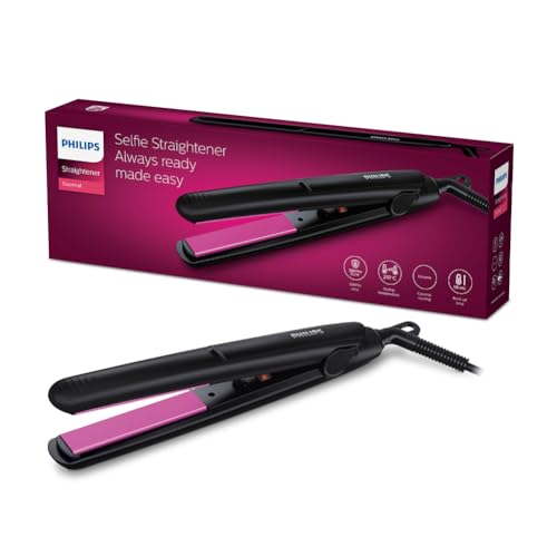 Philips India's No.1 Hair Styling Brand Selfie Hair Straightener, Minimized Heat Damage…