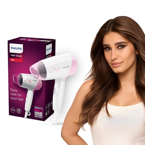 Philips India's No.1 Hair Styling Brand - Foldable Hair Dryer | 1200W | Fast Blow Dry |…