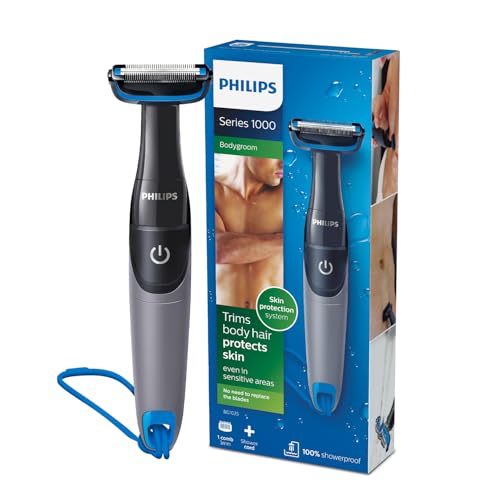 Philips Showerproof Body & Balls Trimmer for Men Private Parts | Bi-directional Trimmin…