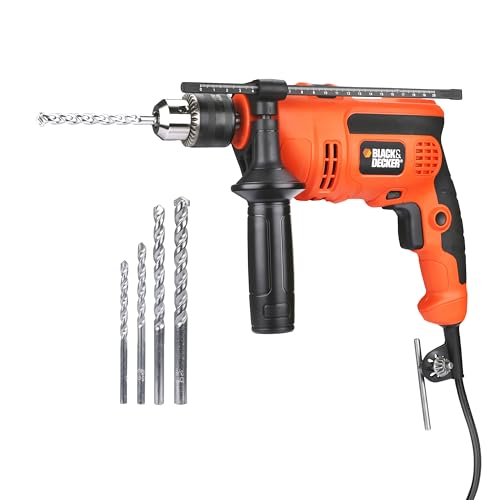 BLACK+DECKER KR554RE-IN 550W, 13mm CORDED Variable Speed Reversible IMPACT HAMMER DRILL…