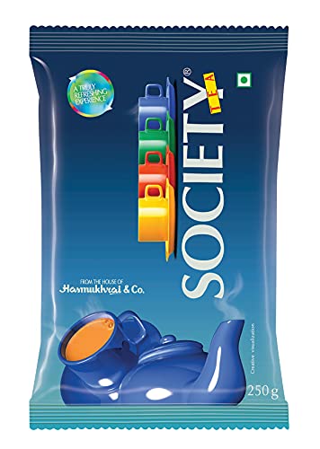 Society Leaf Tea — 100% Pure Assam CTC, Strong & Rich Chai Patti, The Original Blue Pac…