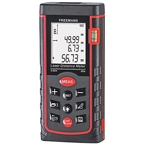 FREEMANS PRO-L40 Professional Laser Distance Meter 40m with Area, Volume, Pythagorean M…
