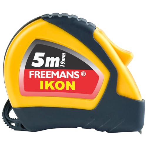 FREEMANS IKON 5m:19mm Steel Inchi Measuring Tape - 5m With Unbreakable ABS case || Soft…