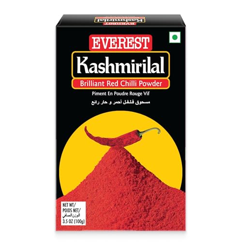 Everest Kashmirilal Brilliant Red Chilli Powder - 100gm | Kashmiri Lal Mirch with Mild…