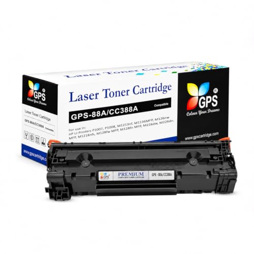 GPS Colour Your Dreams 88A Toner Cartridge for HP LaserJet P1007, P1008, P1106, P1108,…