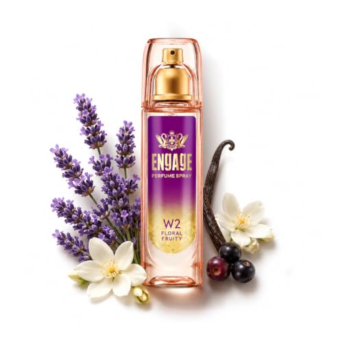 Engage W2 Perfume Spray for Women 120ml | Floral & Fruity |Berries, Orchid, Vanilla | 2…