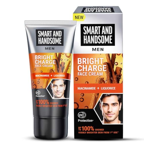 Smart And Handsome Men Bright Charge Face Cream | Visibly Brightens Skin | Reduces Dark…