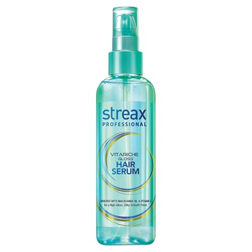 Streax Professional Vitariche Gloss Hair Serum, 200ml|for Dry Frizzy Hair|for Women|Enh…
