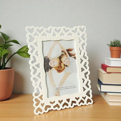 Art Street Decoralicious Designer Table Photo Frame White for Home, Office, Bedroom and…