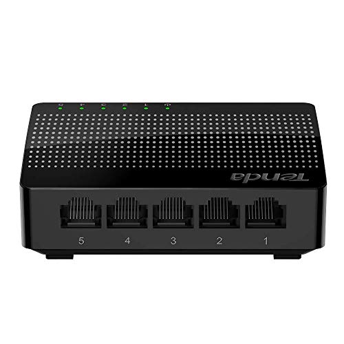 TENDA-SG105 5-Port 10/100/1000 Mbps Ethernet Switch | Small & Smart | Plug and Play |Sm…
