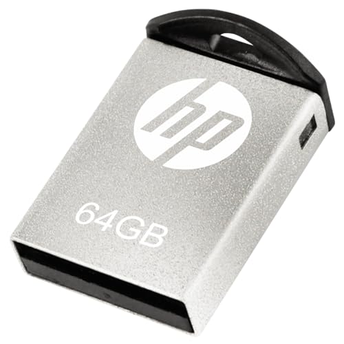 HP v222w 64GB USB 2.0 Pen Drive, Metal Silver