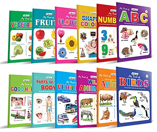 Picture Books Collections Set of 12 for Kids (Age 2–5) | Early Learning Books Combo | A…