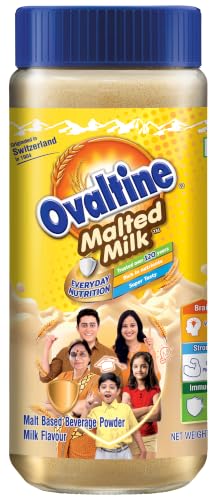 OVALTINE Malted Health Drink Milk Powder, Health Drink for Kids & Adults, Malt Based Nu…