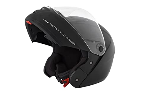 Studds Ninja Elite With Carbon Strip With Clear Visor Full Face Helmet -Black (L), moto…