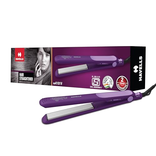 Havells HS4101 Ceramic Plates Fast Heat up Hair Straightener, Straightens & Curls, Suit…