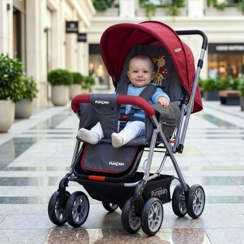Little Pumpkin by R for Rabbit Kiddie Kingdom Baby Stroller Pram with 3 Position Reclin…