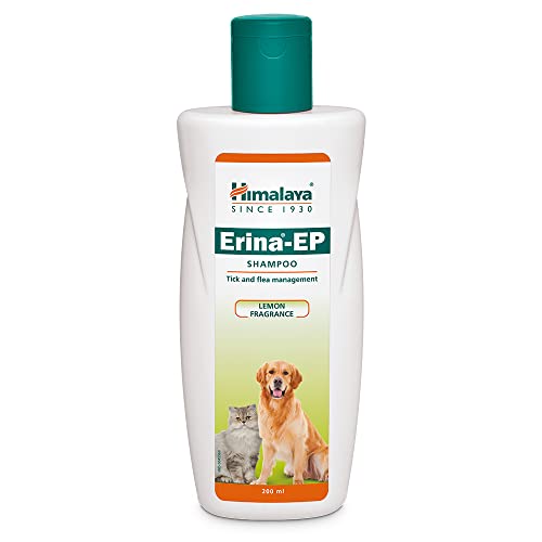 Himalaya Erina-EP Shampoo | 200 ml | Tick & Flea Control for Dogs & Cats | with Neem &…