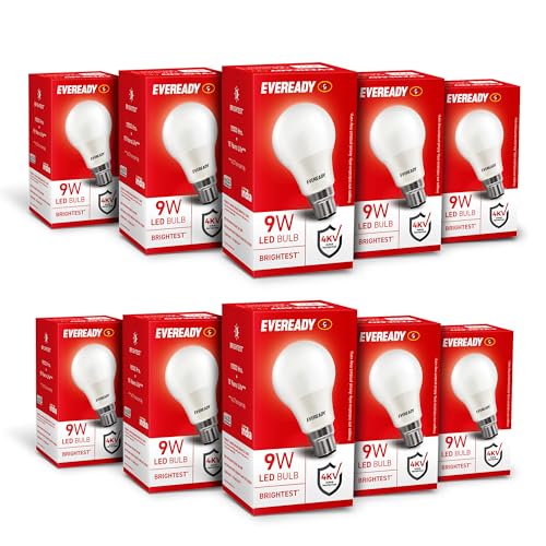 EVEREADY 9W LED Bulb, Cool Day Light (6500K), B22 Base