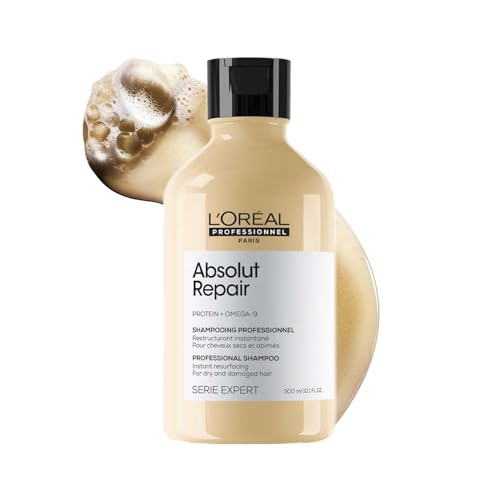 L'Oréal Professionnel Absolut Repair Shampoo for Dry & Damaged Hair | Reduces surface d…
