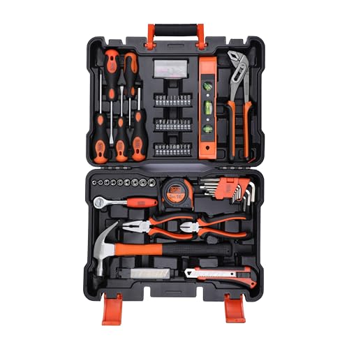 BLACK+DECKER BMT154C Hand Tool Kit for Home & DIY Use (154-Piece) - Includes Screwdrive…