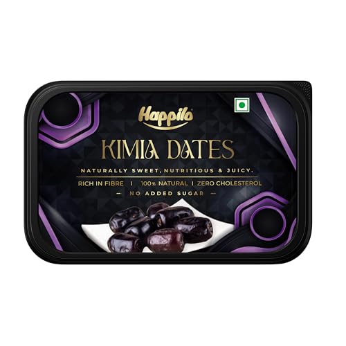 Happilo Premium Soft Kimia (Mazafati Dates) 500g | Khajur, Khajoor | Dry Fruits | Healt…