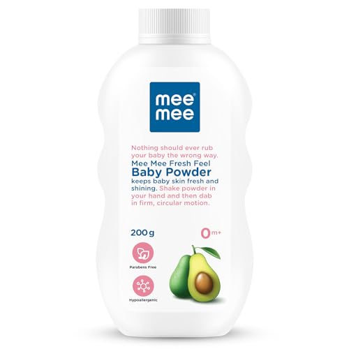 Mee Mee Infant Talcum Powder | Enriched with Avocado Oil | Dermatologist Approved | Ras…