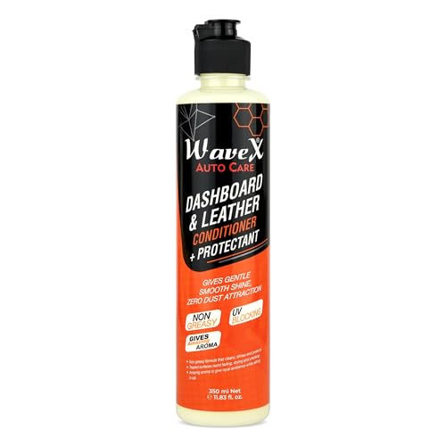 Wavex Dashboard Polish and Leather Conditioner + Protectant 350ml Car Dashboard Polish…